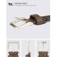 thumbnail image 4 of Men's 35mm Casual Jean Belt,100% Real Solid Buffalo Leather, 4 of 6
