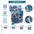 thumbnail image 6 of Blue Boho Floral Table Runner 72 Inches, Abstract Art Paisley Flower Bed Runner Dresser Scarves Tabletop for Indoor Outdoor Parties/Ceremony/Banquet, 18" x 72", 6 of 9