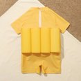 thumbnail image 6 of JUMEYU Toddler Floatation Swimsuit Boys One Piece Float Suit with Built-in Floats UPF 50+ Floating Bathing Suit 4T 5T (Yellow,4-5 Years), 6 of 7