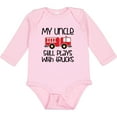 thumbnail image 3 of Inktastic Uncle Firefighter for Nephew Boys or Girls Long Sleeve Baby Bodysuit, 3 of 5