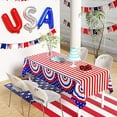 thumbnail image 5 of MYFLOCY 4th of July Disposable Plastic Tablecloth 54" x 108" Waterproof Patriotic Memorial Party Decorations (Floral Edged 3 Pack), 5 of 8