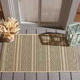 thumbnail image 2 of Safavieh Courtyard Seanna Striped Indoor/Outdoor Area Rug, Beige/Dark Green, 2' x 3'7", 2 of 10