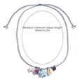 thumbnail image 6 of SmartBy Ceramic Shell Fish Pendant Necklace for Women Irregular Gravel Braided Rope Adjustable Necklace Ocean Theme Boho Beach Jewelry, 6 of 6