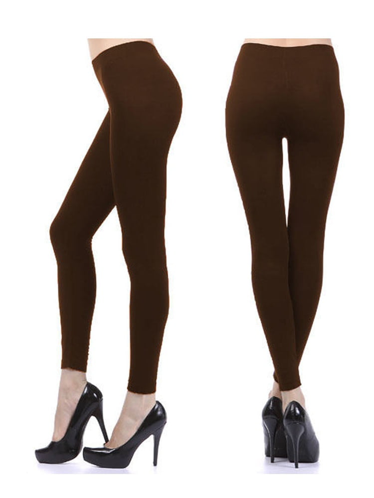 Women's Ladies Thermal Fleece Leggings 4.9 TOG Black Tummy Control Thick Pants 