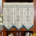 thumbnail image 2 of Rustic Boho Curtain Valance for Cafe Kitchen Window Handmade Crochet Curtain Tiers Farmhouse Room Divider, 2 of 6