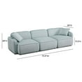 thumbnail image 5 of Pemberly Row Seafoam Performance Corduroy Velvet Modular Sofa, 5 of 5