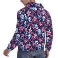 thumbnail image 6 of Naloa funny Skull daisy flower Men's Casual Hooded Collar Drawstring Hoodies Pullover Sweatshirts Casual Long Sleeve Shirts-3X-Large, 6 of 7