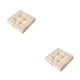 thumbnail image 4 of Cojín cuadrado Advancent para asiento Beige 42*42*9cm 2piezas, 4 of 6