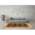 thumbnail image 3 of Ahgly Company Indoor Square Oriental Brown Traditional Area Rugs, 5' Square, 3 of 4