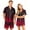 Red, variant on Couples Matching Halloween Pajamas Short Sleeve Button Down Shirt with Shorts Spooky Jack O Lantern Ghost Print Loungewear PJs Sets