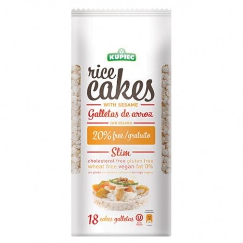 Kupiec Gluten Free Vegan Brown Rice Cake with Sesame 3.1oz