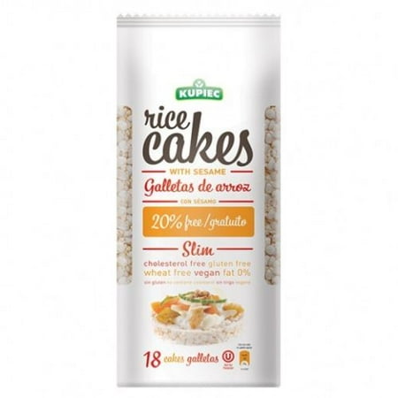 Kupiec Gluten Free Vegan Brown Rice Cake with Sesame 3.1oz