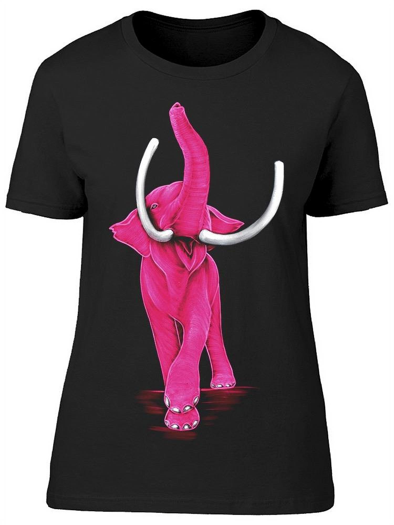Pink Elephant TShirt Women Image by Shutterstock, Female Large