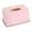 ZA Pink, variant on Tissue Box Cover, Square Tissue Box Holder with Bamboo Cover Plate, Cube Tissue Box Cover for Desk Accessories, Tissue Holders Decorative Square Tissue Box Tissue Holders for Bathrooms Bedrooms