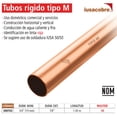 thumbnail image 4 of Tubo Rígido Iusa Tipo M 3/4 19 Mm X 1 M dorado oscuro, 4 of 5