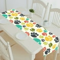 thumbnail image 1 of EREHome Cute colorful doodle paw prints Animal table runner table cloth tea table cloth 14x72 Inch, 1 of 1