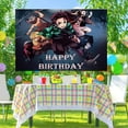thumbnail image 4 of 5 X3ft Demon Slayer Cartoon Birthday Party Decorations Supplies, Masks Party Photography Backdrop Photo Decor Banner, Kids Boys Baby Shower Photography Backdrop, 4 of 5
