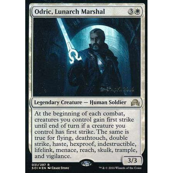MtG Prerelease & Release Rare Odric, Lunarch Marshal (FOIL) #31