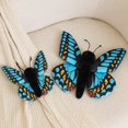 thumbnail image 5 of Realistic Blue Monarch Butterfly Stuffed Animal Plush Doll -12.2 '' Soft Cute Wildlife Animal Cuddle Gifts, 5 of 6