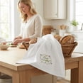 thumbnail image 6 of Unique Bargains Embroidered Pure Cotton Absorbent Towels White-2 26" x 18", 6 of 8