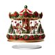 thumbnail image 2 of Crea un adorno navideño invernal de Papá Noel en acrílico 2D para decoración festiva del hogar. Regalo perfecto para decoración navideña. Plato acrílico de pie., 2 of 6