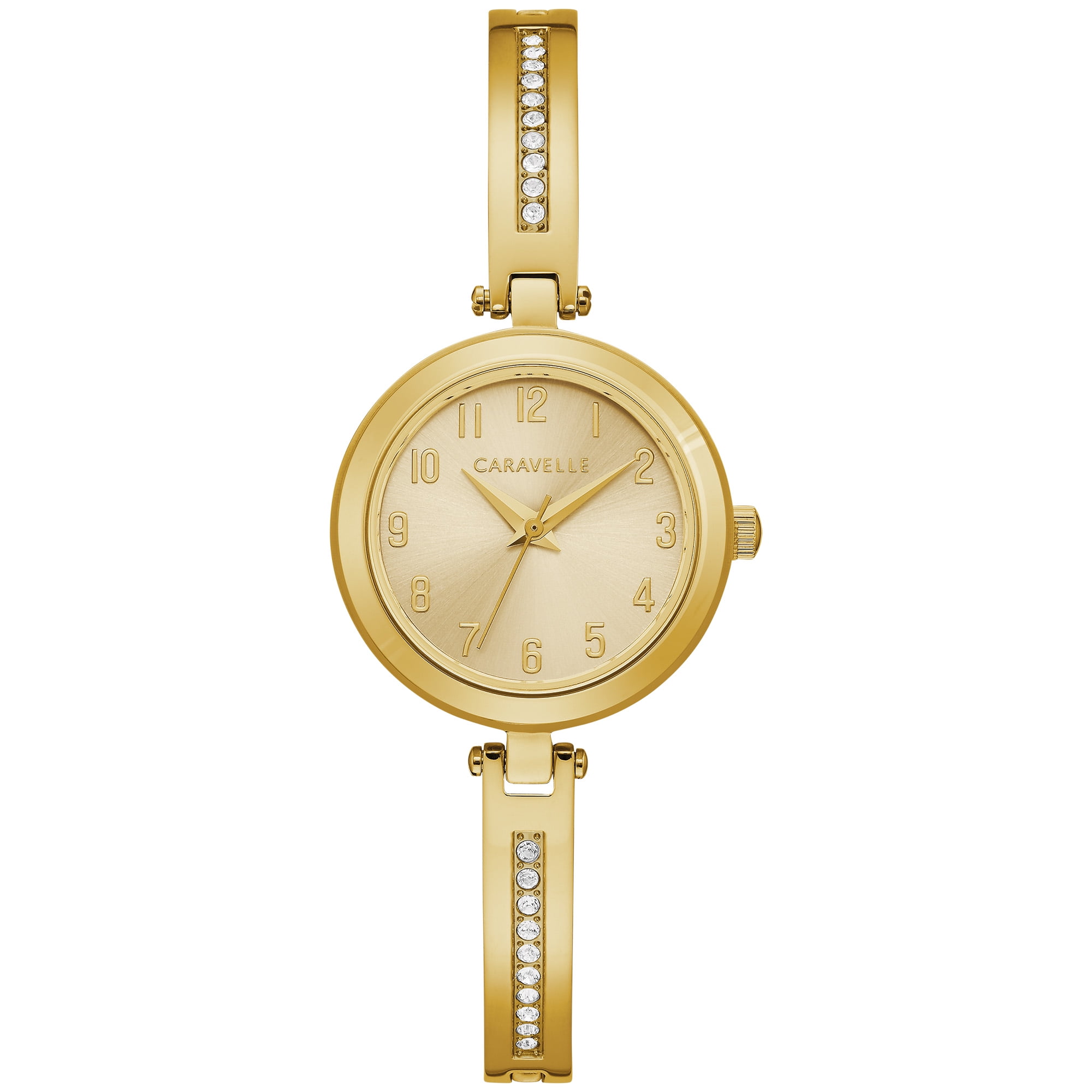 Caravelle by Bulova Women's Gold-Tone Boxed Set with Watch and Bangle Bracelet - 44X100