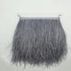 thumbnail image 3 of Plumas Artificiales Gloria Pluma de avestruz Gris claro, 3 of 4