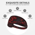 thumbnail image 3 of Red Dragon On Black Headbands for Women Men, Workout Elastic Sweat Band for Yoga Running Cycling Gym Exercise Non Slip Head Bands for Women's Hair, 3 of 5