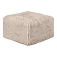 thumbnail image 2 of Furniture of America Pom Modern Faux Fur Modular Compressed Ottoman, Taupe, 2 of 8