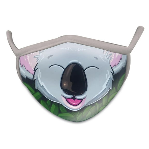 Wild Republic Wild Smiles Childs Face Mask, Great for Over Medical Face Mask, Reusable Face Mask, Washable Face Mask, Half Face Mask, Koala Design, Fashion Face Mask