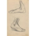 thumbnail image 2 of Stanisław Wyspiański 16x24 Gold Ornate Framed and Double Matted Museum Art Print Titled - Foot Studies (1888), 2 of 4
