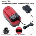thumbnail image 3 of Replacement Charger for Black & 9.6V-18V A12 A12-X HPB18 HPB14 HPB12 HPB96 NI-CD NI- Battery Charger US Plug, 3 of 7