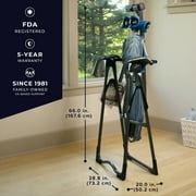 تيتر FitSpine X1 عكس الجدول، سطح تخفيف الضغط لتمتد كامل الجسم، Ergo احتضان الكاحل يدعم، الملحقات المتكاملة، UL السلامة المعتمدة، الثقيلة- واجب 300 رطل القدرات