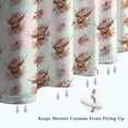 thumbnail image 6 of Highland Cow Flower Pattern Shower Curtain 72"x72" ,Bathroom Decorative Shower Curtains Set with 12 Hooks,Modern Waterproof Washable Shower Curtain, 6 of 6