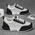 thumbnail image 5 of 2026 Men's White Dad Shoes Spring Casual Sports Sneakers Breathable High End Fashion Trendy Comfortable Walking Footwear, 5 of 8