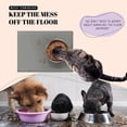 thumbnail image 6 of AVERYDAY 100% Waterproof Thicker Silicone Dog Food Mat, 0.63'' Raised Edge Bowl Mat for Food & Water, Non Slip Pet Feeding Placemat for Messy Drinkers, Perfect for Large Medium Small Breeds, 18"x10", 6 of 7