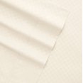 thumbnail image 6 of Noble Linens 4 Piece Ivory Checkered Embossed Bed Sheet Set, CalKing, 6 of 6