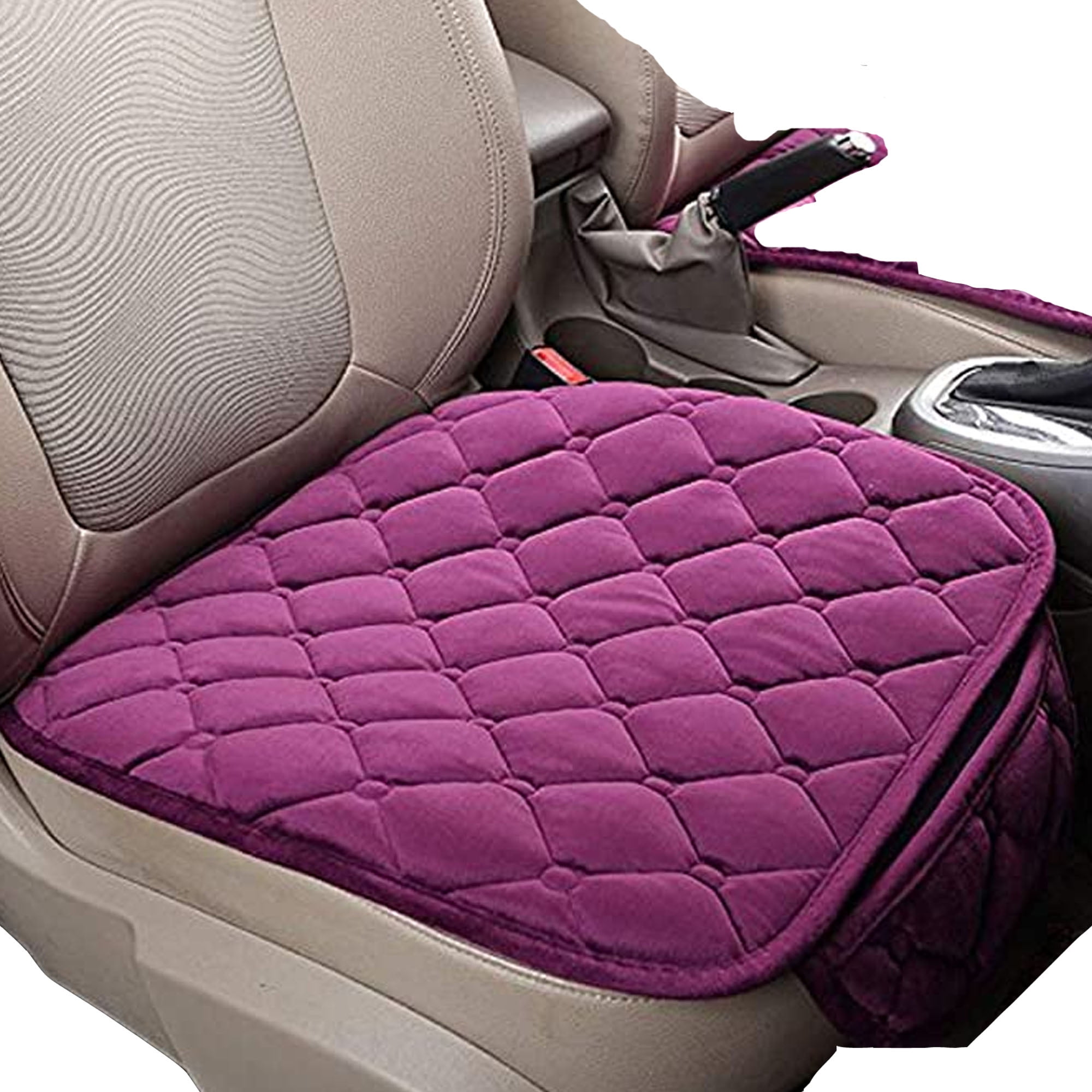 Plush Fabric Car Seat Cover Front Rear Cushion Breathable