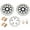 Black, variant on Front Rear Brake Discs Rotors Pads For KAWASAKI ZX-9R Ninja ZX 900 B B3-B4 96-97 1996 1997