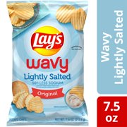 Lay's® Lightly Salted Wavy Potato Chips-2packs