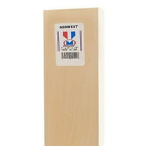 Midwest Products Basswood Sheets - 10 Pieces, 3/16'' x 4'' x 24''