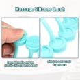 thumbnail image 6 of Back Scrubber for Shower Silicone Body Scrubber Massage Back Washer Body Shower with Handle Blue, 6 of 7