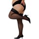 thumbnail image 1 of Chenchen Shiny Thigh High Stockings for Women Plus Size Strong Stay Up Silicone Lace Top Sheer Pantyhose, 1 of 1