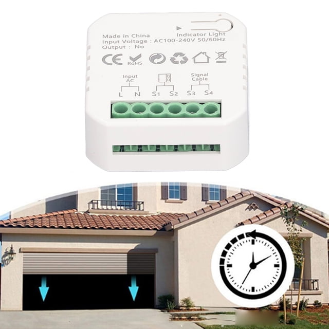 Remote Smart Garage Door Opener, 100-240V Automatically Close Smart Garage Door Opener For Home