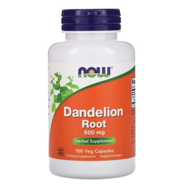 Dandelion Root Now Raíz de Diente de León 500mg 100 Cápsulas Now Raíz de Diente de León 500mg