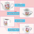 thumbnail image 2 of Juego de té Toy Tea Liberty Imports con forma de rosa, 16 piezas, porcelana, 2 of 7