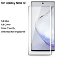 thumbnail image 2 of Tempered Glass For Galaxy Note 10+ Screen Protector, 9H Tempered Glass, Ultrasonic Fingerprint Compatible,3D Curved, Full Glue, HD Clear for Samsung Galaxy Note10+ Glass Screen Protector 3-Pack, 2 of 3