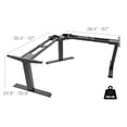 TechOrbits Electric Corner Desk Frame L Shaped 3 Leg Sit Stand Desk With Triple Motors, Memory