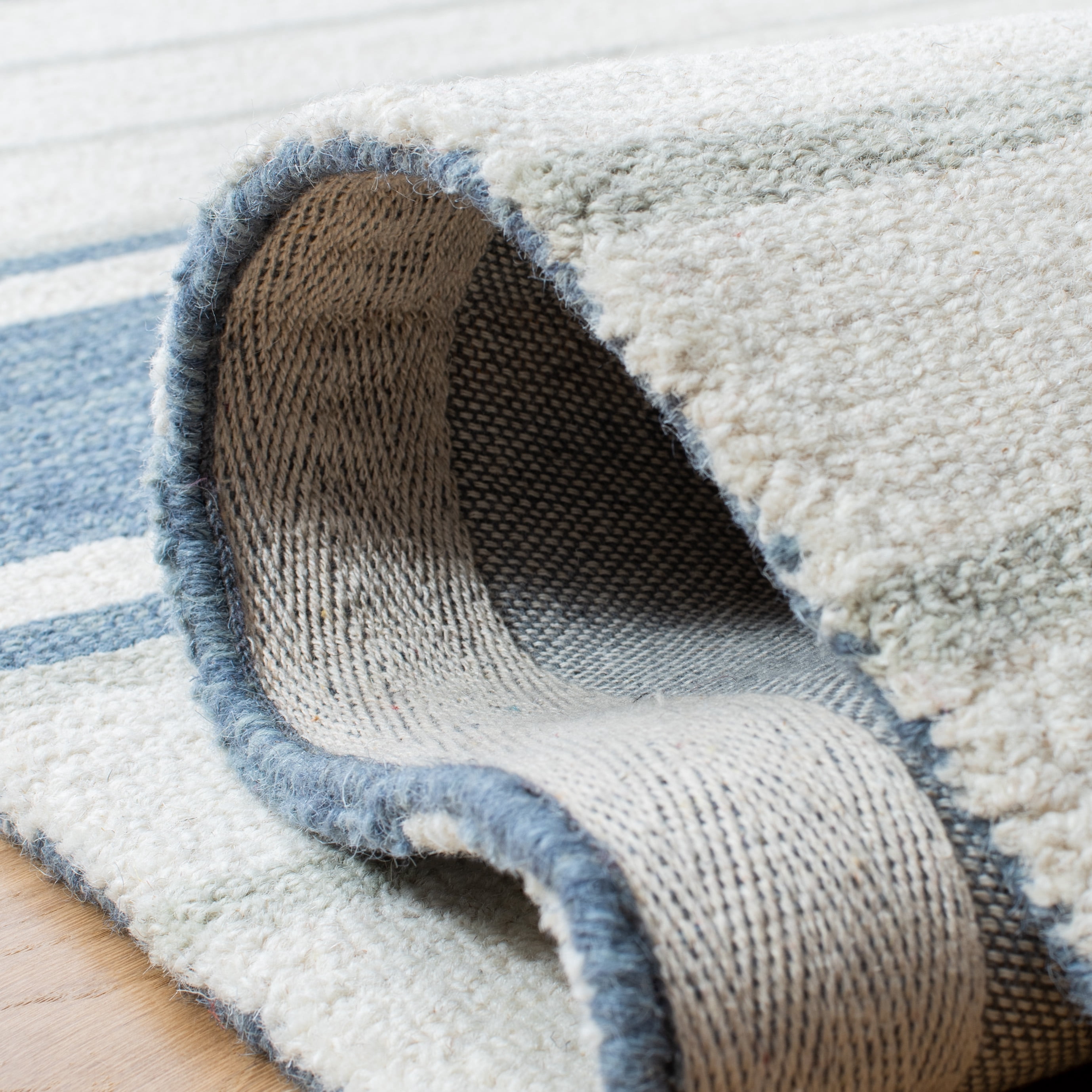 Safavieh Metro Bruno Striped Area Rug, Blue/Ivory, 3' x 5'