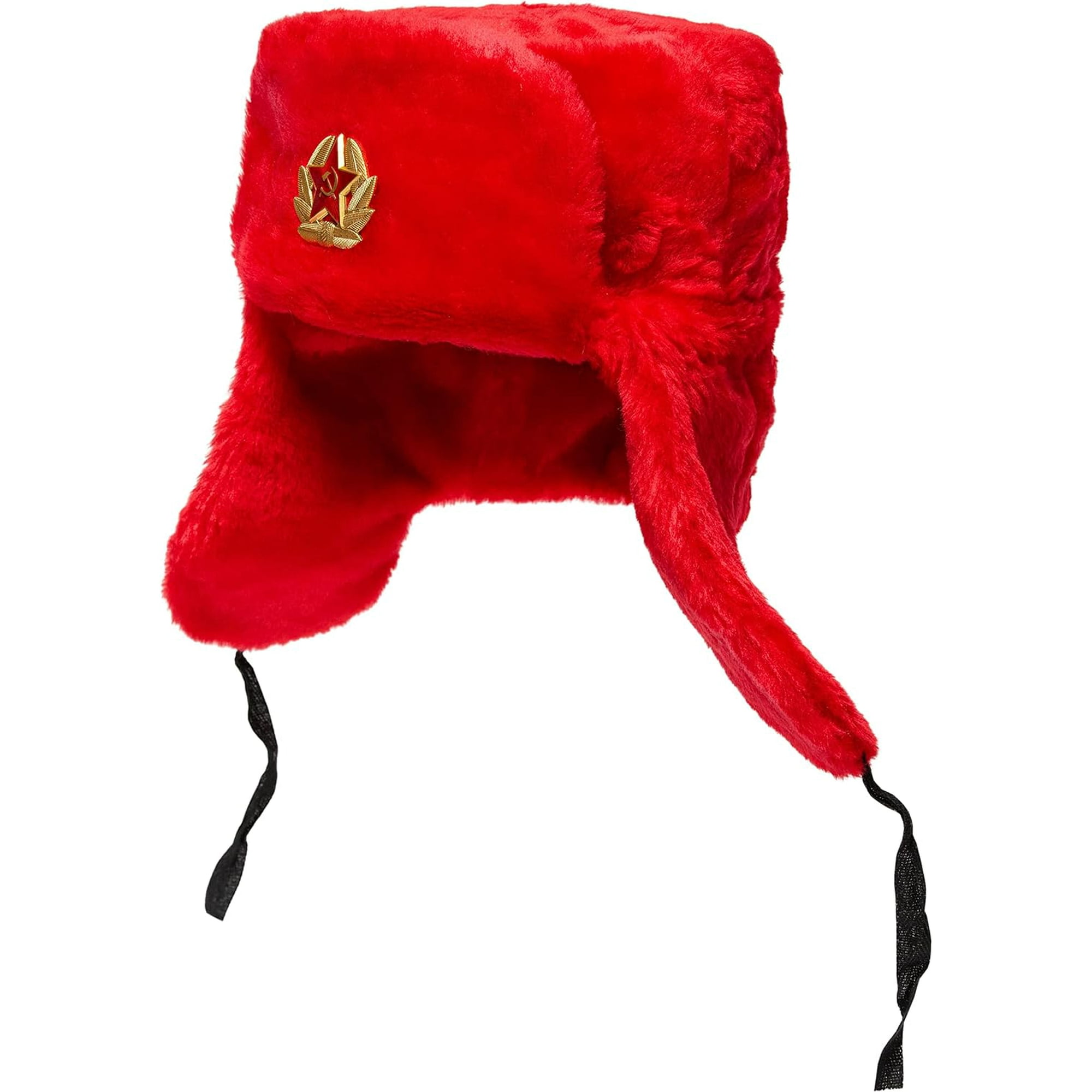 HAHDAXIA Ushanka Russian Fur Hat - Soviet Army Trapper Hat